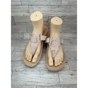Vionic Shoes Womens Size 8 Snake‎ Embossed Wanda EMBS Sandals Orthopedic Comfort